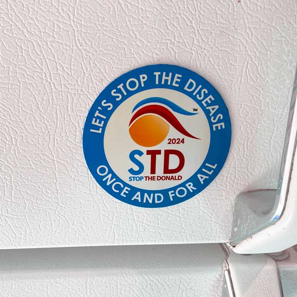 Anti-Trump STD Car & Fridge Magnet | Heavy Duty