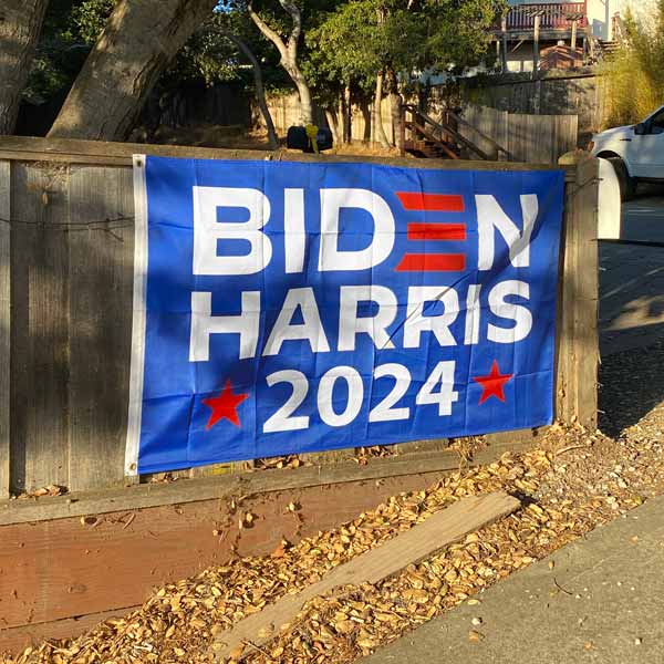 Biden Harris Flag 2024 (Blue)