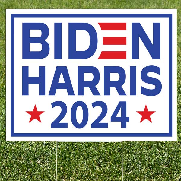 Biden Harris Yard Sign for 2024