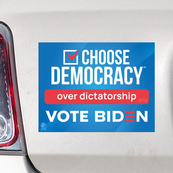 Choose Democracy over Dictatorship Bumper Sticker